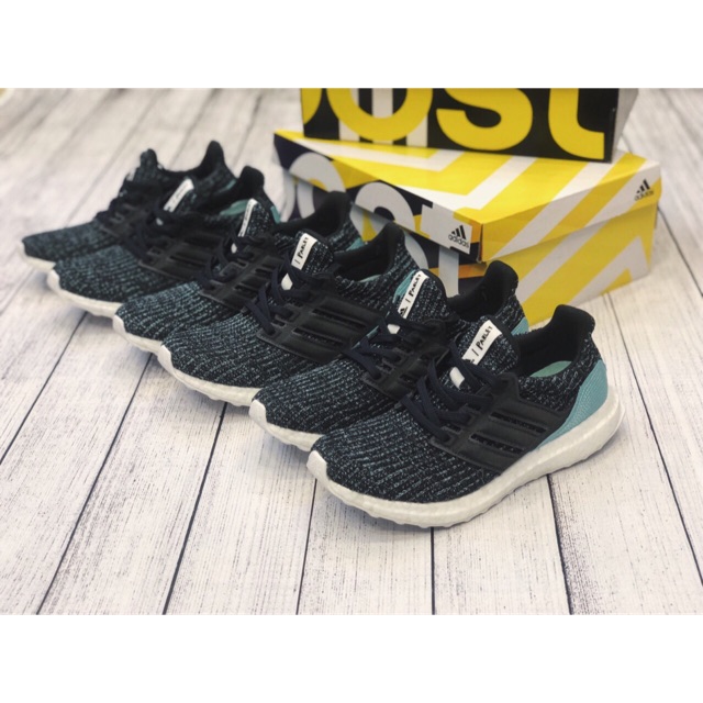 Giày nam nữ Ultra Boost Parley 4.0 Boost ép cao cấp (Xanh)
