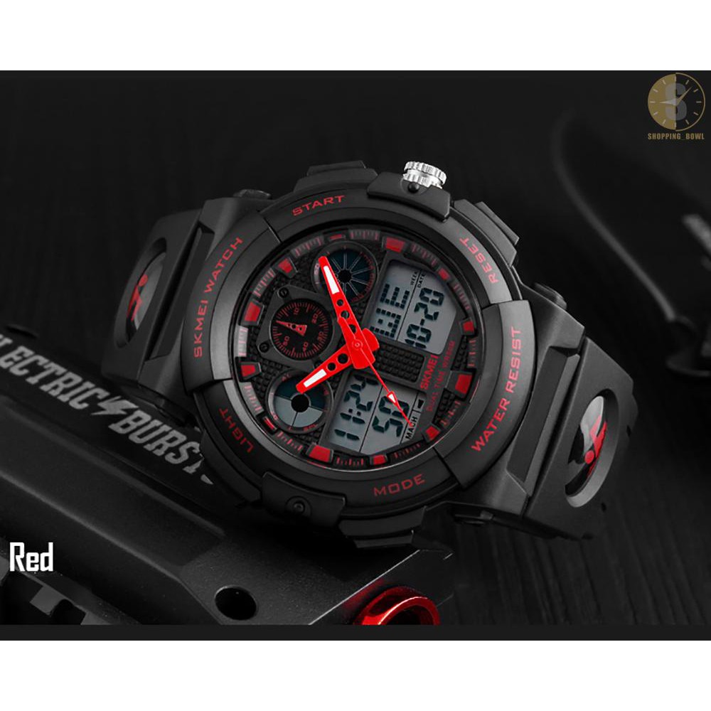 Đồng hồ đeo tay mặt kim và kỹ thuật số chống thấm nước 5ATM thương hiệu SKMEI 1270 phong cách thời trang dành cho nam | BigBuy360 - bigbuy360.vn