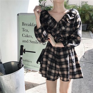 (ORDER) Jumpsuit nữ caro dáng đẹp