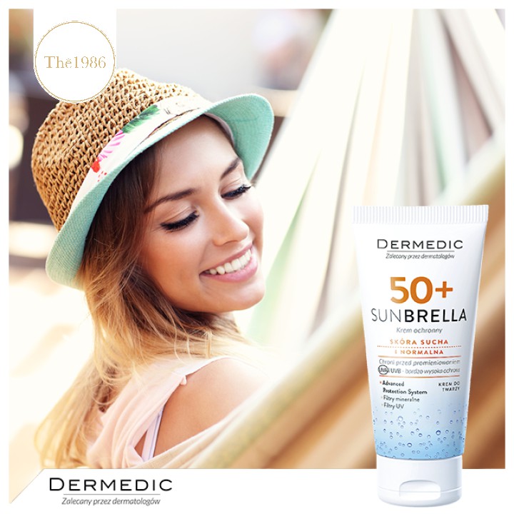 Kem chống nắng dành cho da khô Dermedic Sunbrella SPF 50+ Sun Protection Cream Dry And Normal Skin 50g