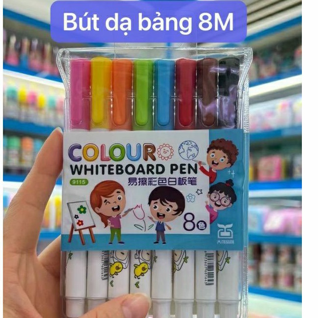 Bộ 8-12 bút dạ màu viết bảng trắng white board
