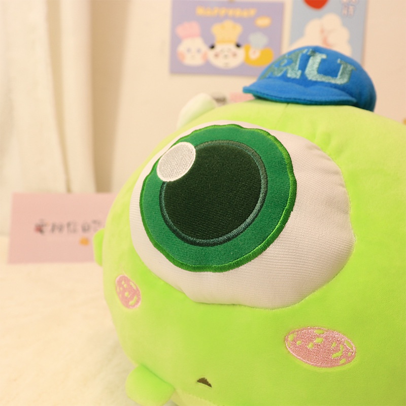 Thú Nhồi Bông Hình Michael Wazowski Monsters University Mike Mr Q Cho Bé