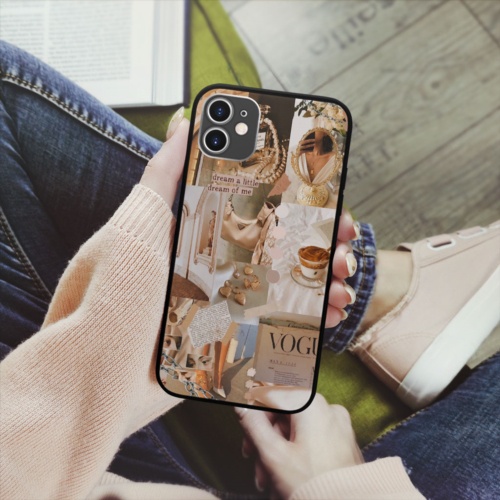 Ốp Lưng iPhone hình vogue styles collage art op art sang trọng viền vuông  cho các dòng SAMSUNG PAP20210702