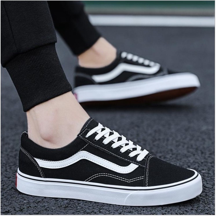 Giày Vans Old Skool Đen Trắng, giày thể thao nam nữ đầy đủ tem/tag/mác FULLBOX