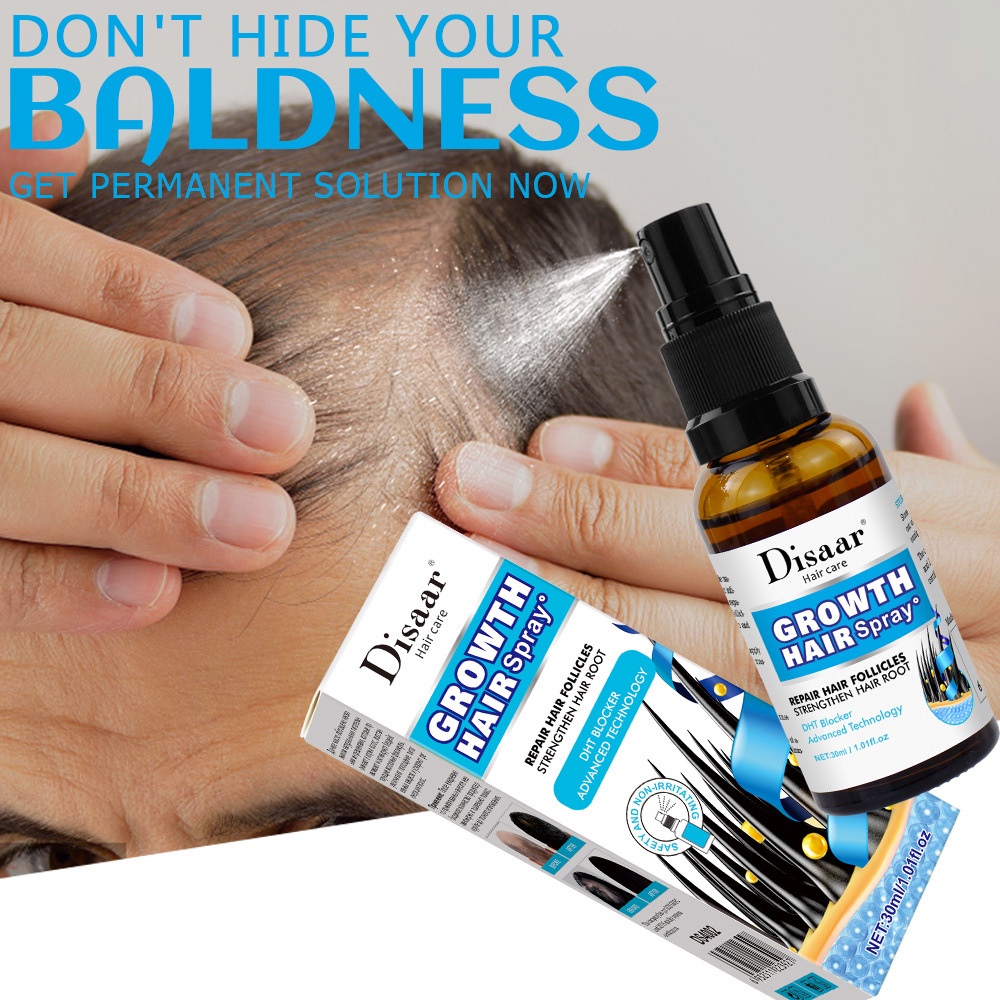 Tinh chất kích thích mọc tóc thảo dược Disaar Growth Hair Spray 30ml