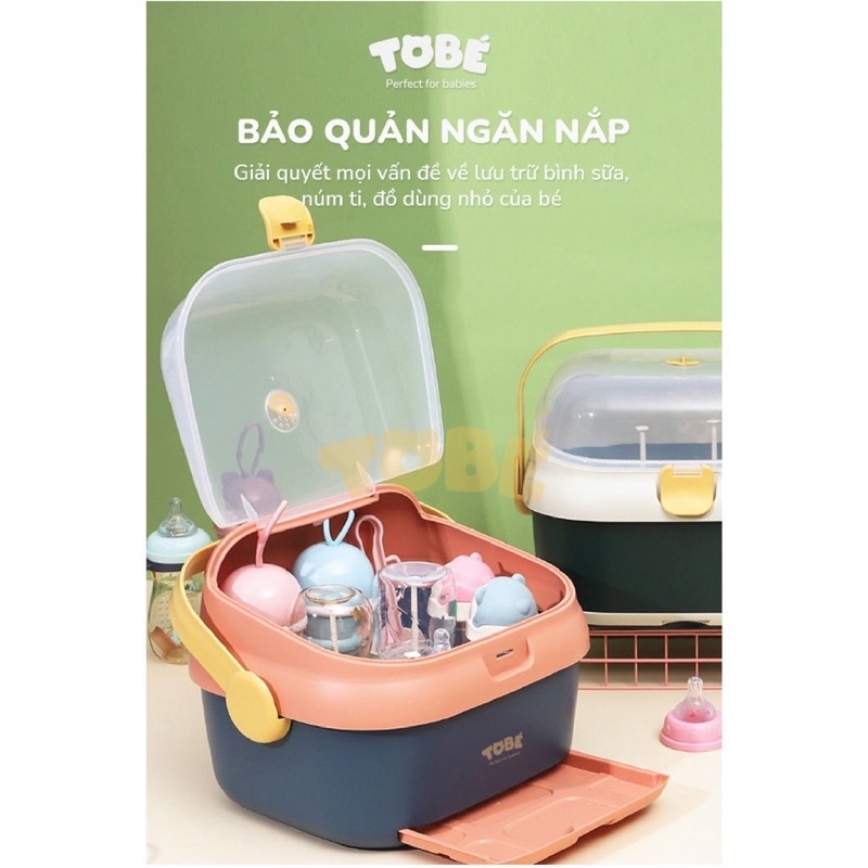 TOBÉ- ÚP BÌNH SỮA BINKY PLUS 2 MÀU MỚI NHẤT CÓ NẮP ĐẬY