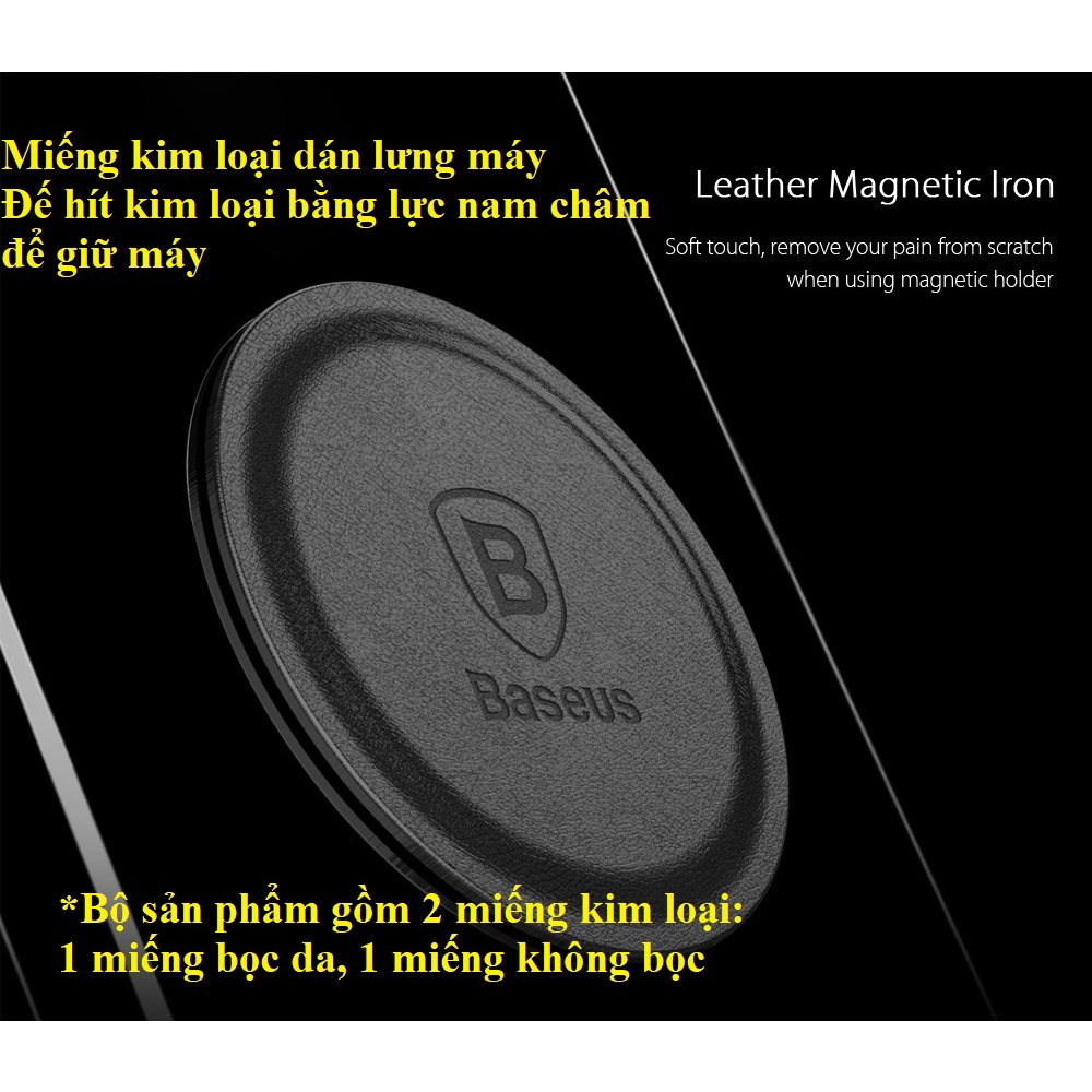 Giá đỡ điện thoại dán táp-lô trên xe hơi Baseus Small Ears Series SUER-B01