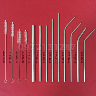 (Hàng loại 1, dày & nặng) Ống hút Inox 304 nhiều màu, nhiều kích thước (Ảnh thật)