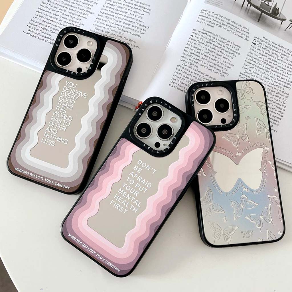 Ốp Điện Thoại Tpu Mềm Tráng Gương Chống Trầy Chống Rơi Chống Bám Bẩn In Chữ Cho Iphone 14Pm 11 13 12 Pro Max Xsmax