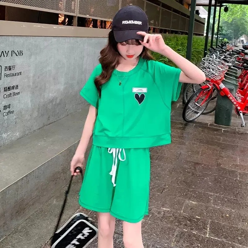 Set 2 Món Áo Thun + Quần Short Thời Trang Cho Bé Gái Từ 3 Đến 4-5 Đến 6 Đến 7 Đến 8 Đến 9 Đến 10 Đến 11 Đến 12 Tuổi 2022 Mới
