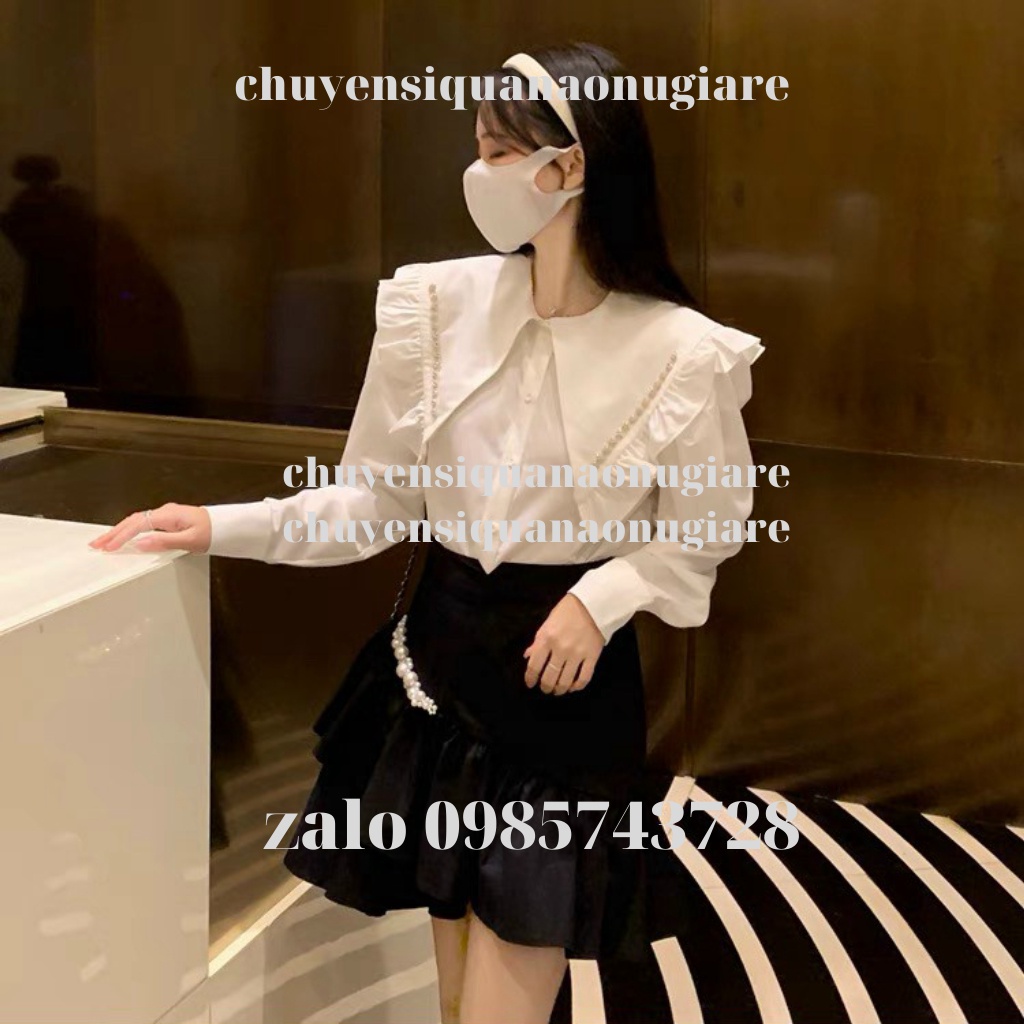 áo babydoll tay bèo tiểu thư hàng QCCC loại 1 A00010 kaca chuyensiquanaonugiare
