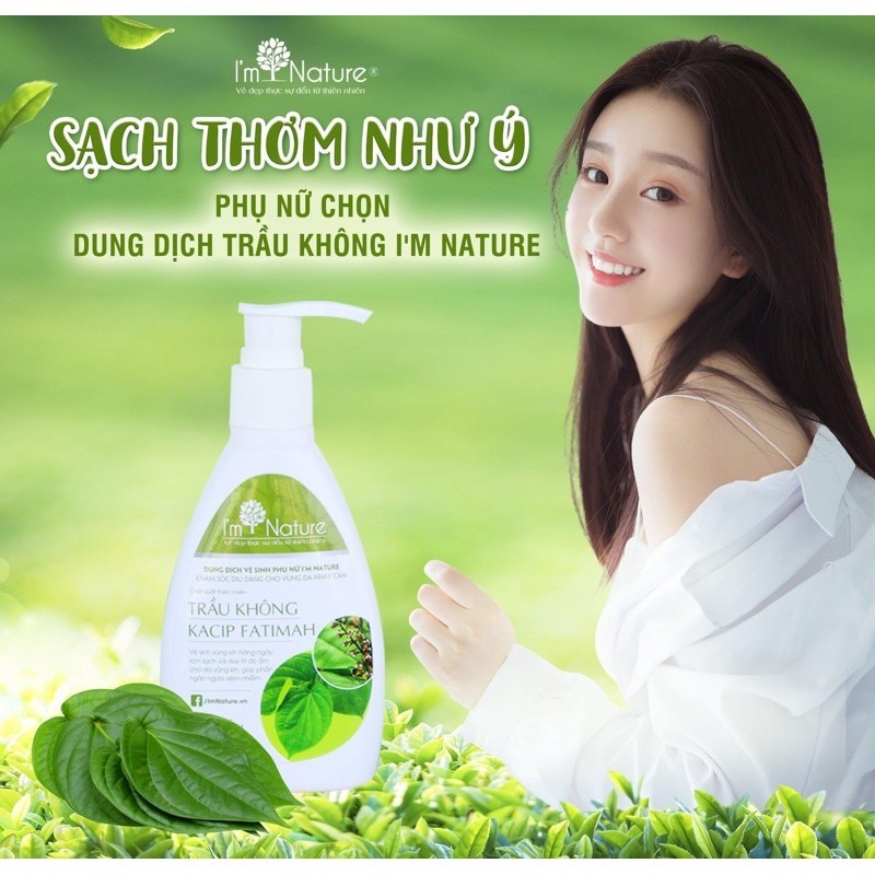 Dung Dịch Vệ Sinh Phụ Nữ Trầu Không I'm Nature (150ml)