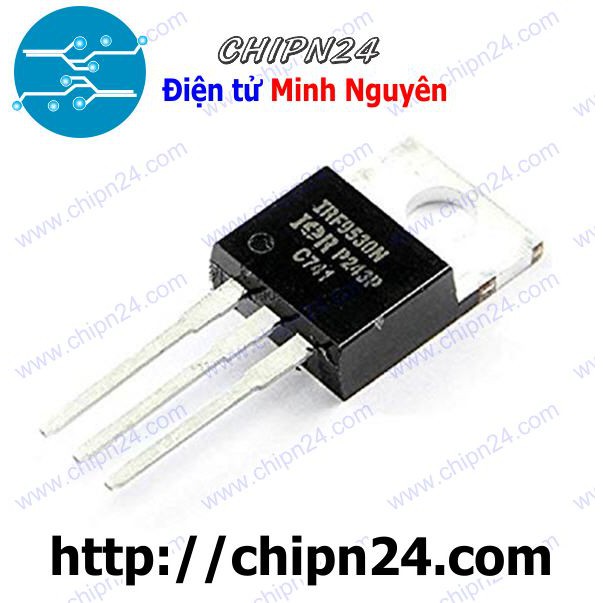 [2 CON] Mosfet IRF9530 TO-220 12A 100V Kênh P (IRF9530N F9530 9530)