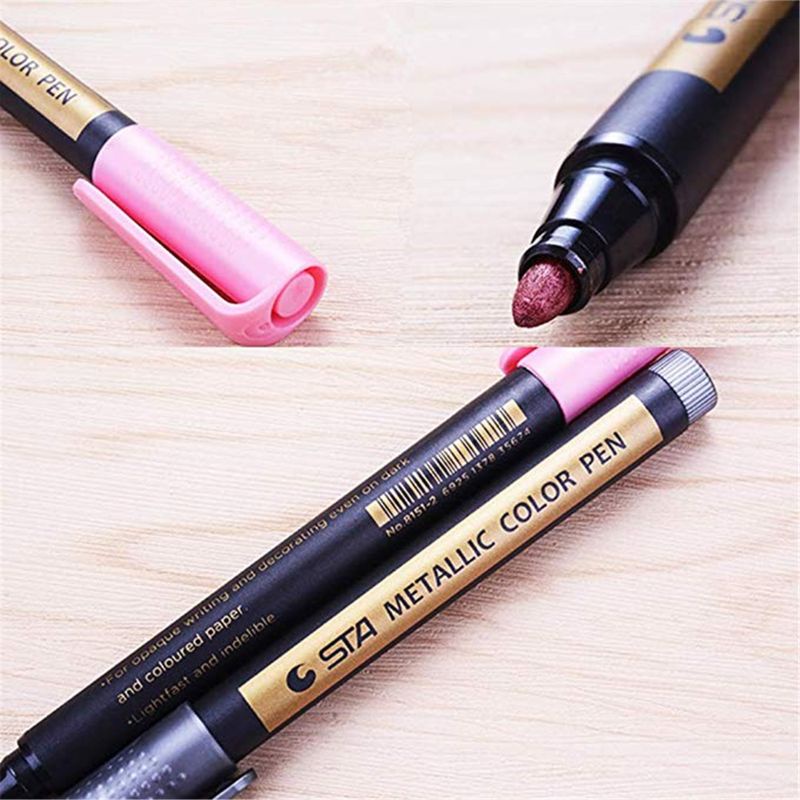 Bút Lông Đánh Dấu Với Thiết Kế Vỏ Kim Loại Dễ Thương Dành Cho Trẻ Em