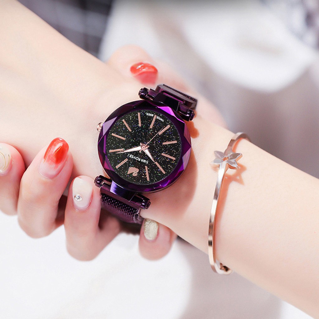 Đồng hồ dây kim loại chống rỉ thiết kế thanh lịch cho nữ | BigBuy360 - bigbuy360.vn