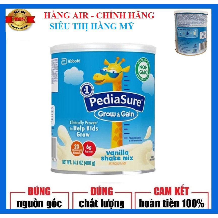 Sữa Bột PediaSure 400g của mỹ (hàng bay, có bill)