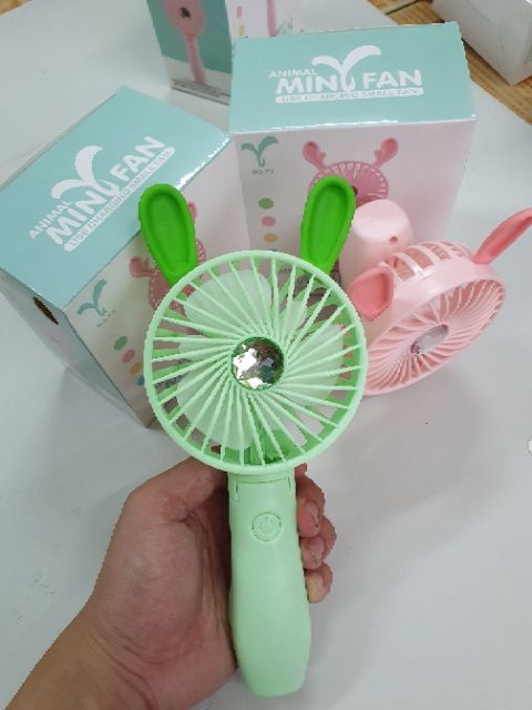 Quạt mini cầm tay animal cute