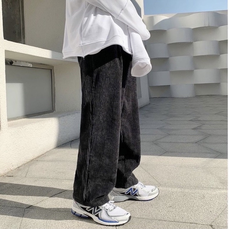 QUẦN DÀI NHUNG TĂM ỐNG RỘNG UNISEX ĐỦ MÀU