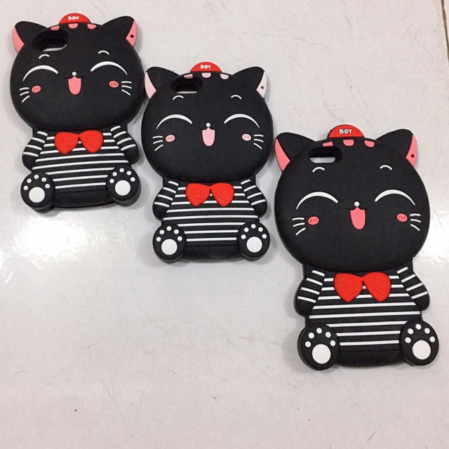 Ốp Cao Su Mèo Ip 6Plus,6SPlus