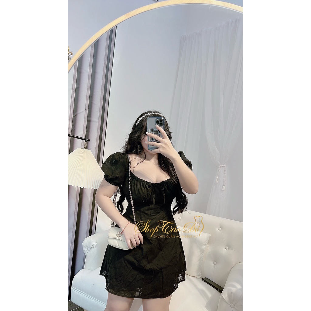 (TÁO ĐỎ BIGSIZE 55-90KG) Đầm hoa cúp ngực dáng xòe tiểu thư ngọt nào nữ tính D59 (ảnh thật shop chụp 100%) 🍎🍎🍎 | BigBuy360 - bigbuy360.vn