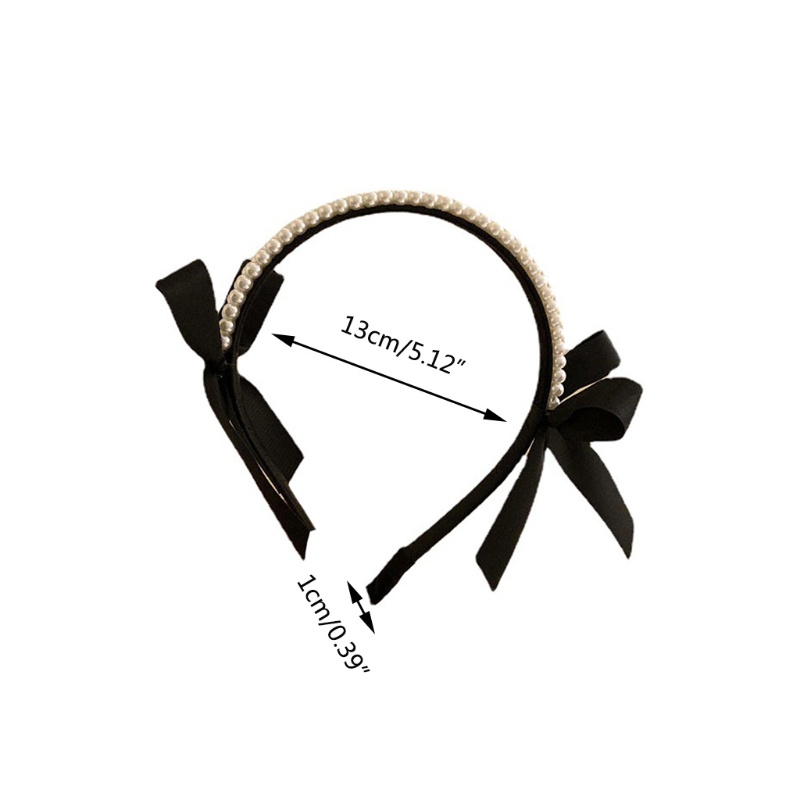 Flgo Băng Đô Nơ Nhung Đính Ngọc Trai Thanh Lịch Làm Đạo Cụ Chụp Ảnh