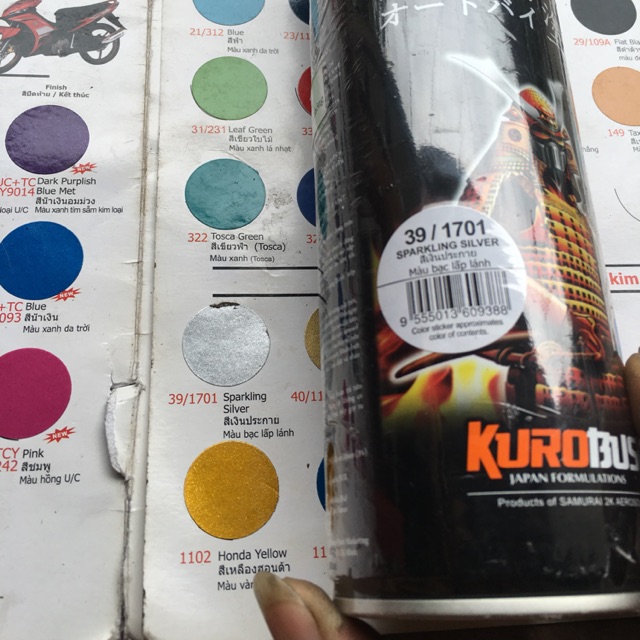 Sơn samurai màu bạc 1701