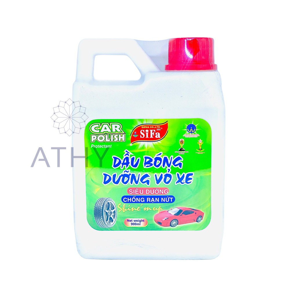 DẦU DƯỠNG BÓNG LỐP XE CHỐNG RẠN NỨT SIFA 1L, dung dịch chăm sóc vỏ xe hơi xe máy ô tô, dầu đánh bóng lốp oto moto