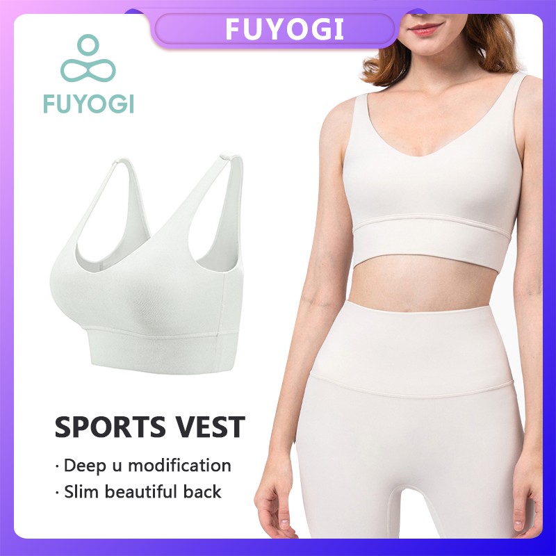 Vest Fitness Sports Underwear Fashion Bra Shockproof Close Back Yoga Underwear Female