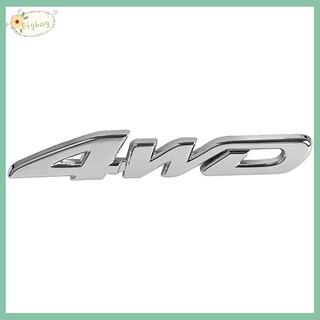 Decal Kim Loại Chữ 4wd 3d Trang Trí Xe Hơi