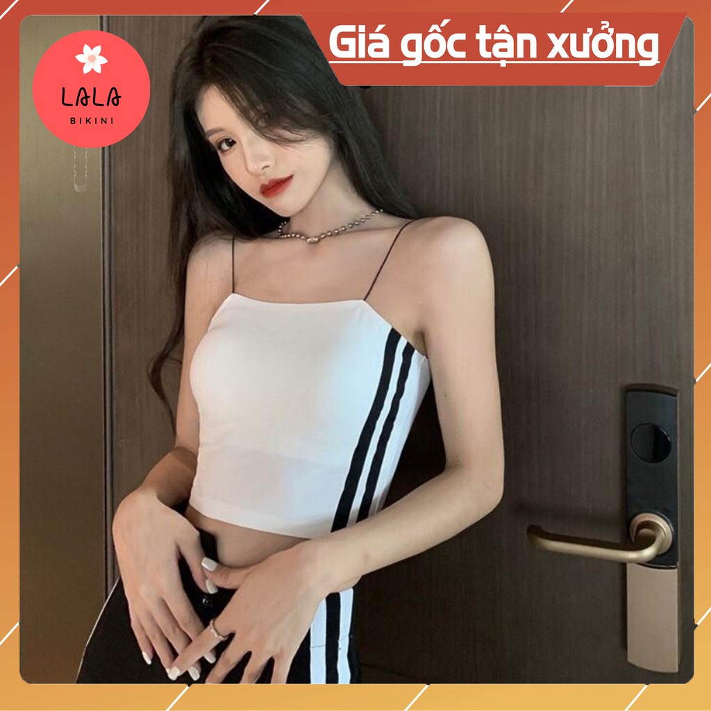 [Mã WANO10 giảm 15k đơn 50k] Áo Bra Đúc Su Kẻ Sọc 2 Dây Gợi Cảm Dễ Dàng Phối Đồ | WebRaoVat - webraovat.net.vn