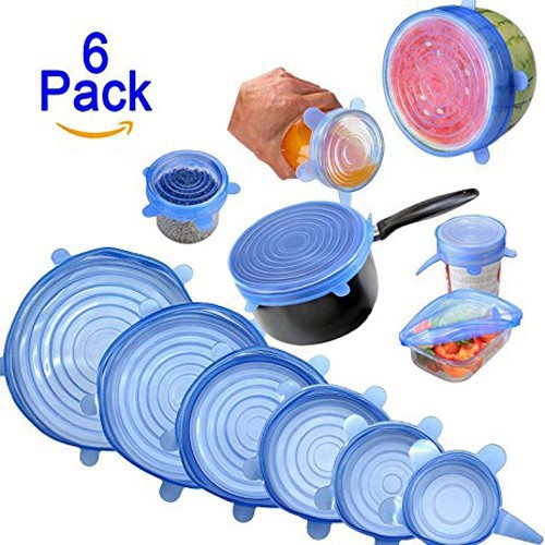 Nắp silicone đậy thực phẩm thức ăn [ Bộ 6 nắp ] USA_STOREHN