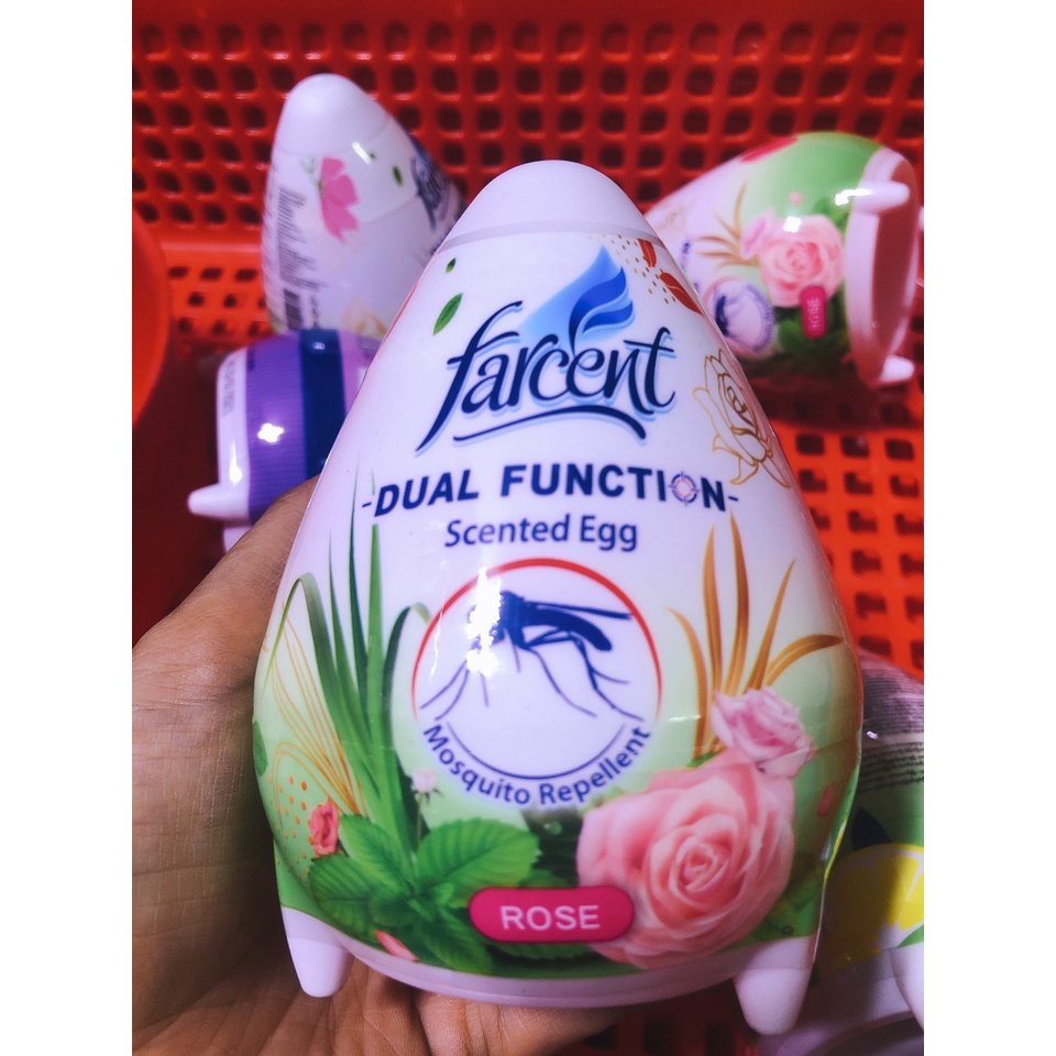 sáp thơm hình trứng farcent 200 gram hương hoa hồng rose ( 1 cục )
