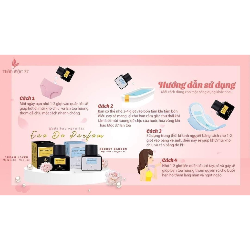 Combo Nước hoa vùng kín Thảo Mộc 37, Nước Hoa cô bé 48 giờ Chính hãng | Thế Giới Skin Care