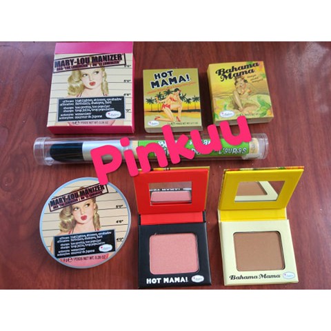 [bill hãng] The Balm phấn mini có gương