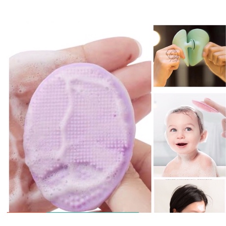 Miếng rửa mặt silicon, masage làm sạch sâu loại bỏ bã nhờn mụn đầu đen lam nhỏ lỗ chân lông