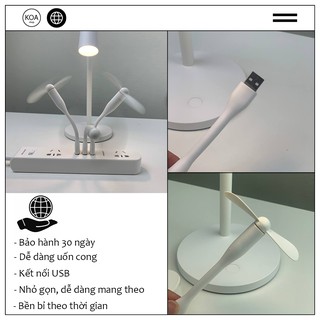 Quạt usb 2 cánh cắm trực tiếp laptop, sạc dự phòng văn phòng gọn nhẹ 2 cánh