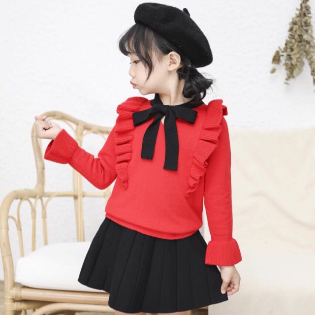 Váy nơ ngực cho bé 3-8t