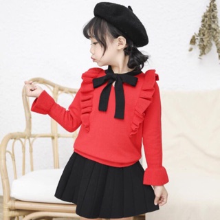 Váy nơ ngực cho bé 3-8t