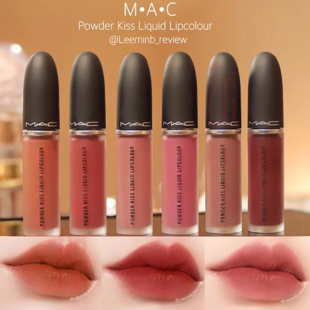 Son Mac Kem Powder Kiss Liquid Lipcolour, BST Son Kem Lì Mac Chính Hãng