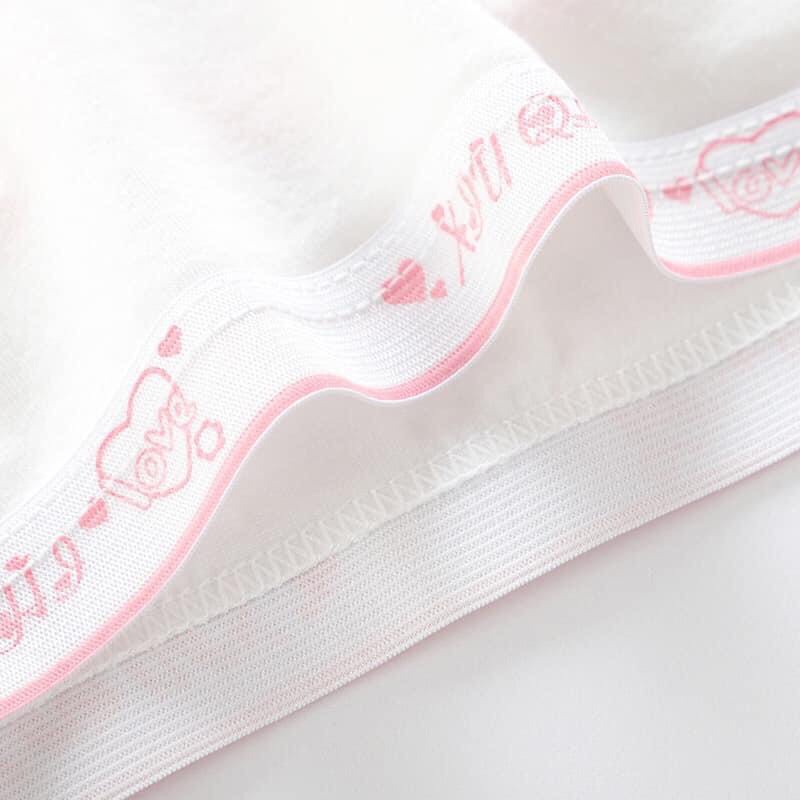 Áo lót lá học sinh cotton không đệm mút thoáng mát áo lót bé gái lớn chất cotton viền ren - AL4