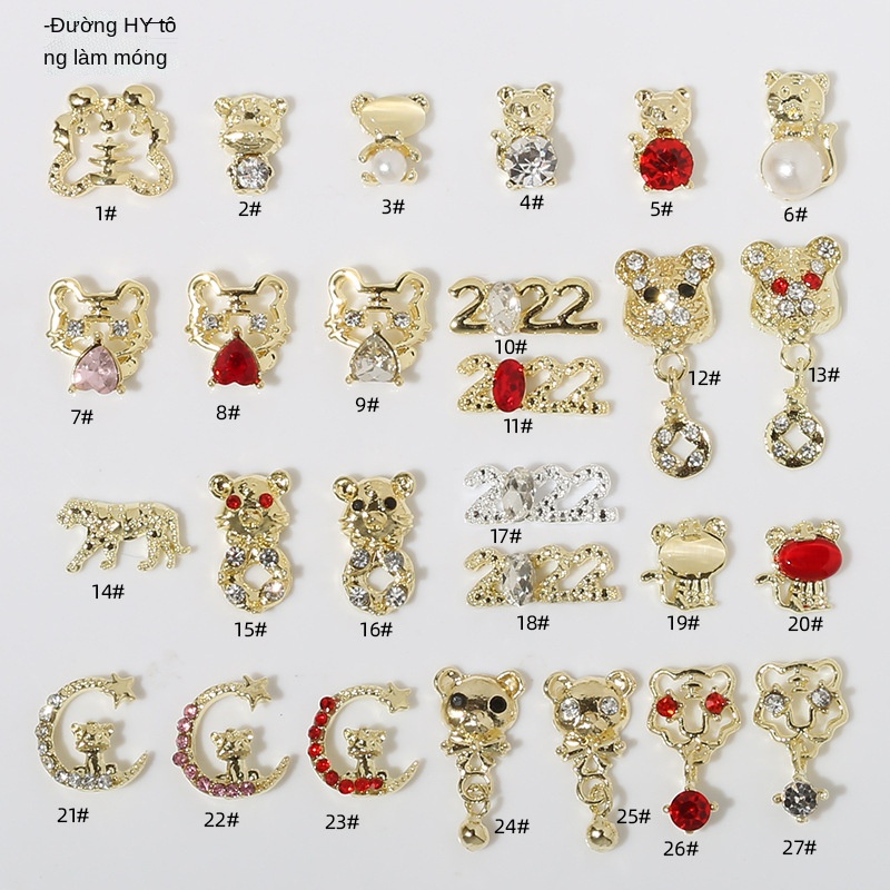26 mẫu charm nail đẹp mới cho năm 2022 - Charm gắn móng tuyển chọn 2022!!!!!!!