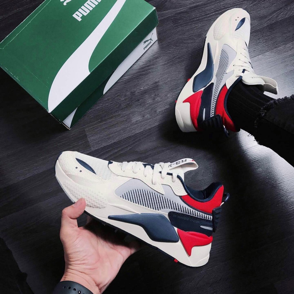 Giày Puma FREESHIP Giảm 100k Khi Nhập Mã [PUMANAM] Giày Puma Chính Hãng - Puma RSX Hard Drive Blue Chuẩn Auth
