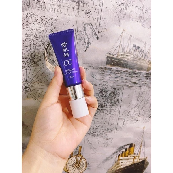 [Hàng _ Nhật]  Kem CC Kose Sekkisei mịn và lành tính-Kem trang điểm Kose Sekkisei White CC Cream SPF50/PA++++