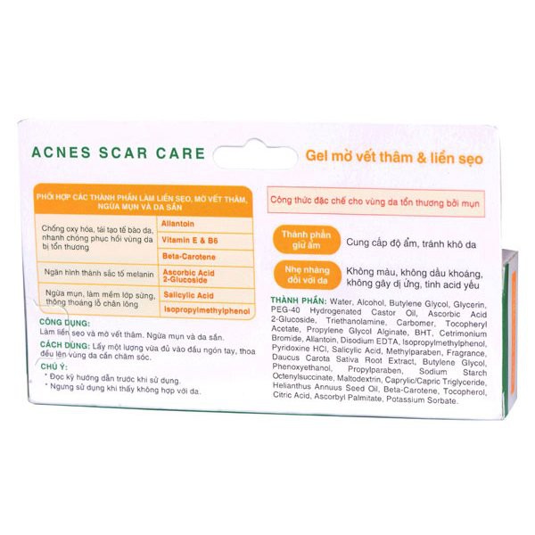 Gel mờ vết thâm và liền sẹo Acnes Scar Care 12g