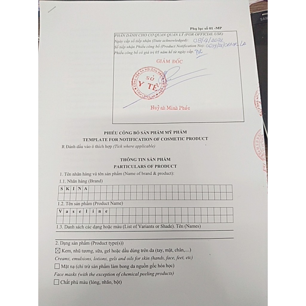 Vaselin dưỡng môi 50g