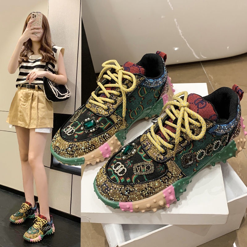 Giày Thể Thao Tăng Chiều Cao 4cm Chống Trượt Thời Trang Mùa Hè 2023 Dành Cho Nữ