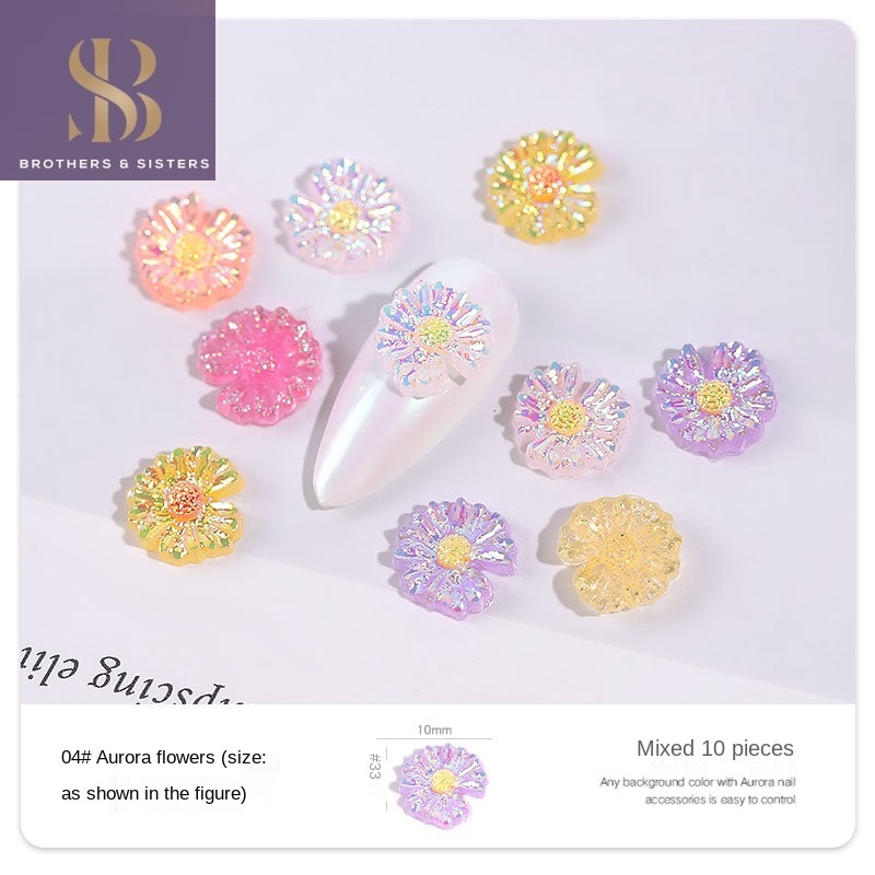 SUAKE Set 10 Hạt Pha Lê Hình Hoa Bướm 3D Lấp Lánh Dùng Để Trang Trí Móng Tay 5D DIY