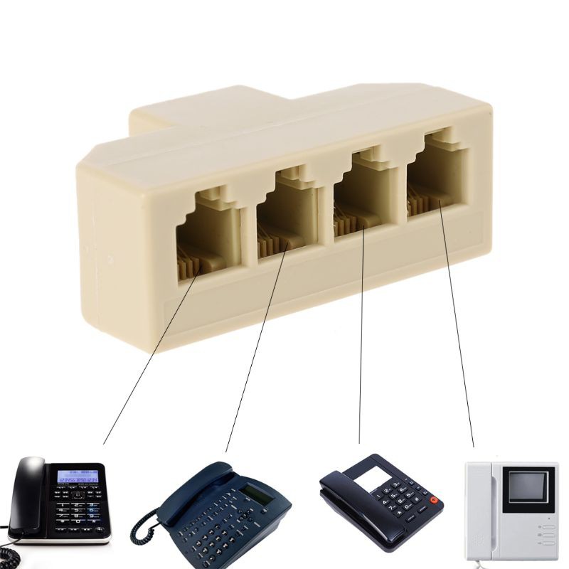 Cáp Chia Rj11 4 Cổng 1m Thành 4 Cổng Rj-11 6p4c