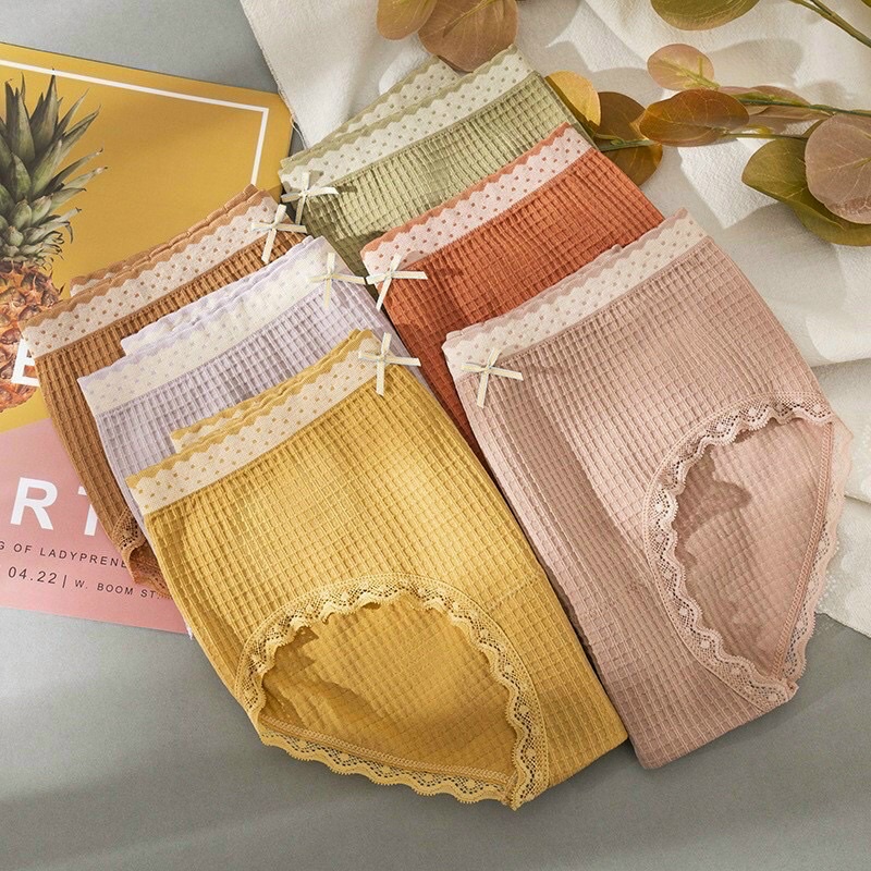 QUẦN LÓT COTTON KHÁNG VIÊM ĐÍNH NƠ MẪU MỚI