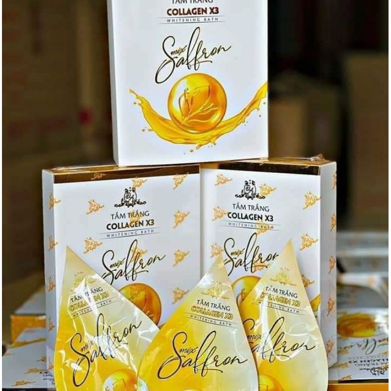 [Chính Hãng] Tắm Trắng Collagen X3 Mix Saffon Chính Hãng | BigBuy360 - bigbuy360.vn